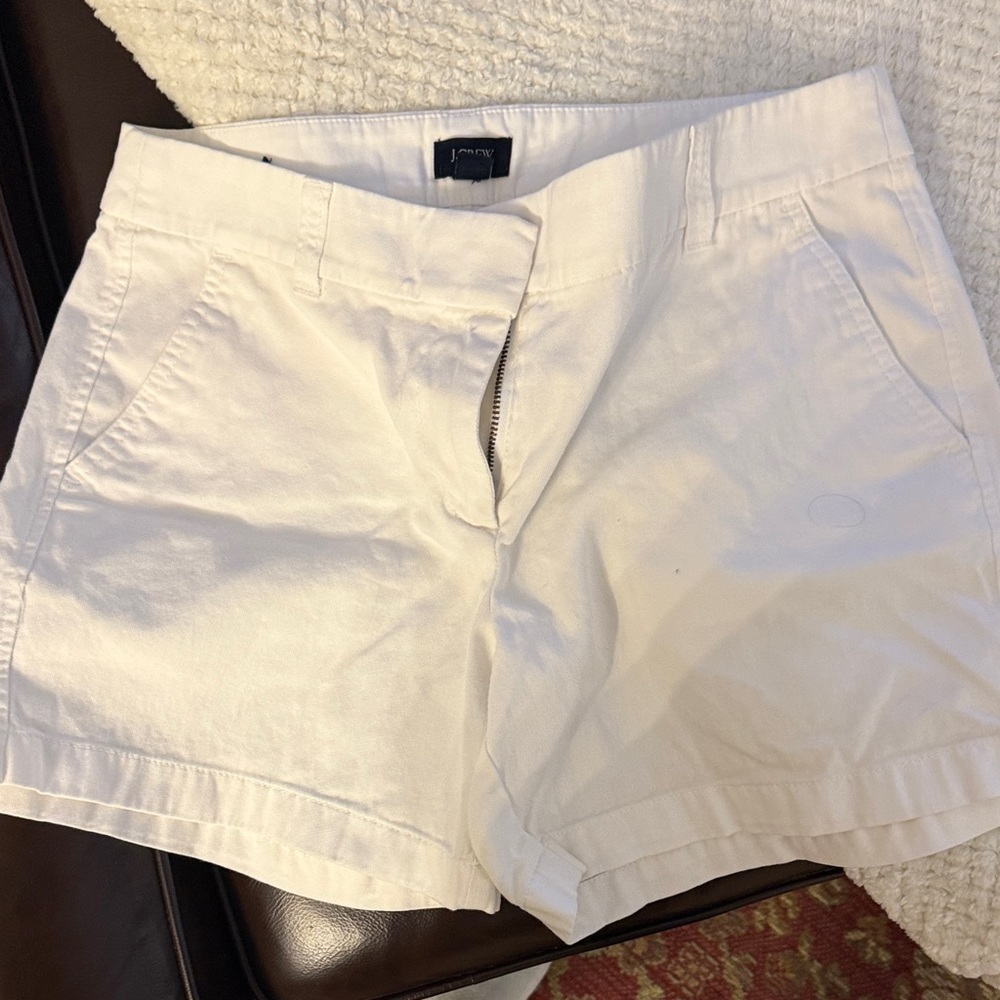 J Crew size 4 White Women's Cotton Bermuda Shorts